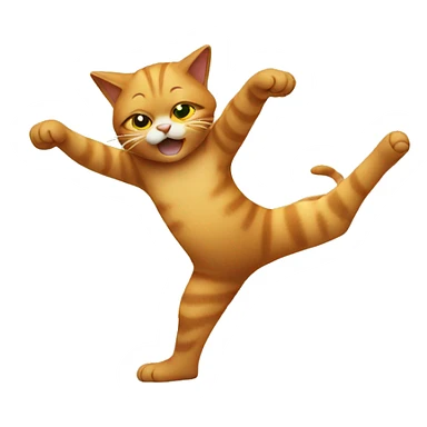 a cat doing the dab  sticker