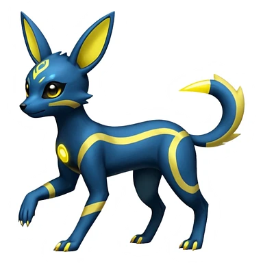 Umbreon-Electrike-Zeraora-Fakémon-hybrid-creature (full body)  sticker