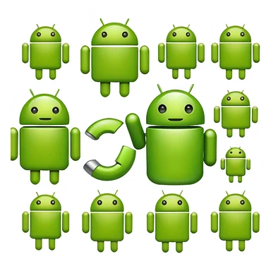 Android green sticker