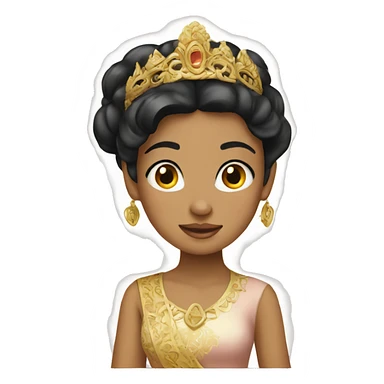 Indonesian princess sticker