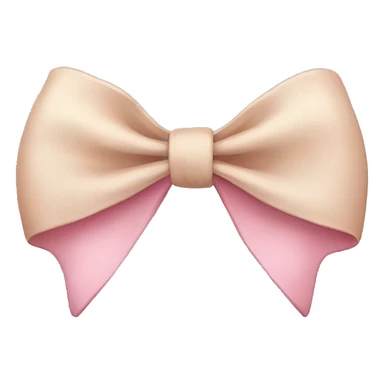 Pink/beige bow  sticker