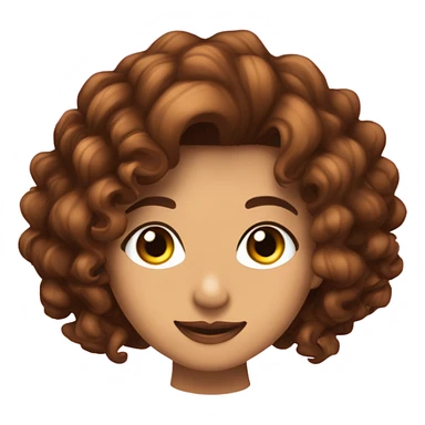 Quiero una chica morenita canela con cabello rizado y mechas o rayos rubios con ojos marrones y coquetee sticker
