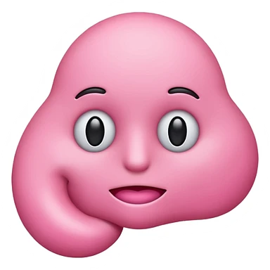 Prostate emoji without eyes, just a prostate sticker