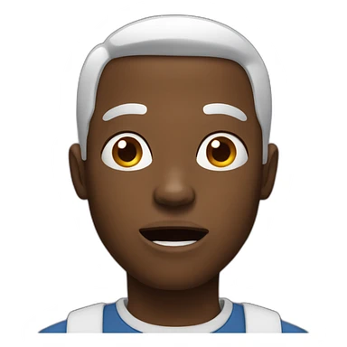 Black guy shocked sticker