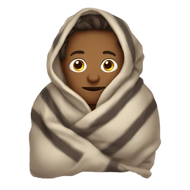 Warm in a blanket sticker