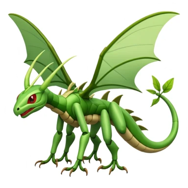 Flygon-Scyther-Fakémon-hybrid-creature (full body)  sticker