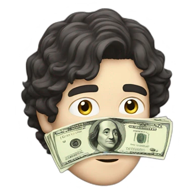 josh brener from silicon valley smelling cash sticker