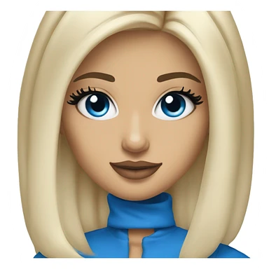 blonde kylie jenner with blue eyes sticker