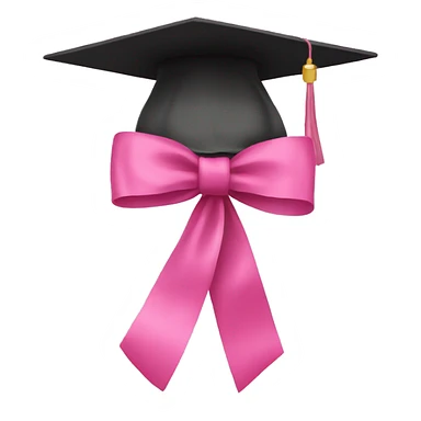 College degree with a pink bow sticker