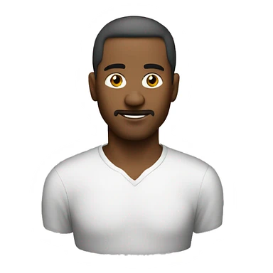 Man without bead whitecolur hass aristyle sticker