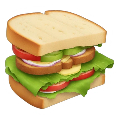 vegan sandwich sticker