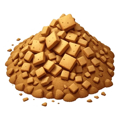 No así no tipo migajas pocas tiradas en el suelo  sticker