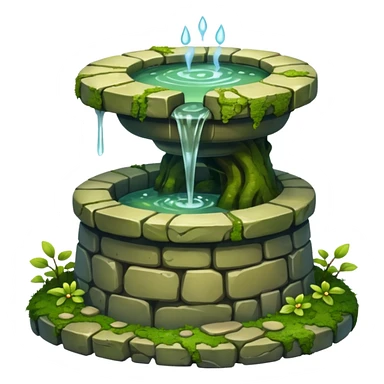 Magic well sticker