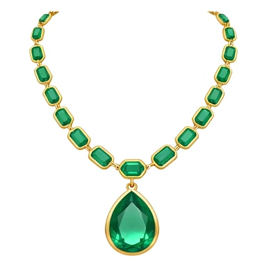 green necklace  sticker