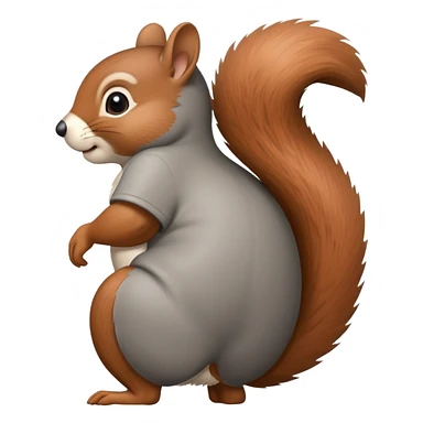 squirrel twerking with a big butt sticker