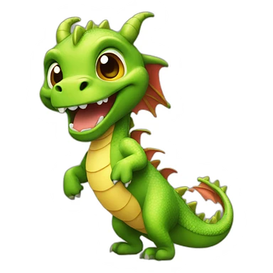 dragon cute dancing sticker