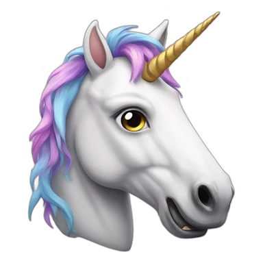 ugly unicorn sticker