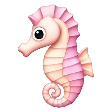 Cute light pink Seahorse sticker