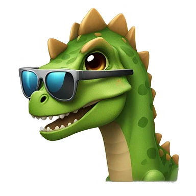 dinosaur with sunglasses  sticker