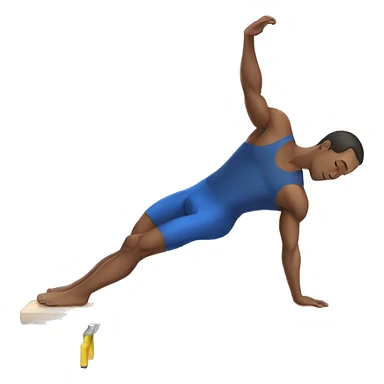 A man doing planche in gymnastics  sticker