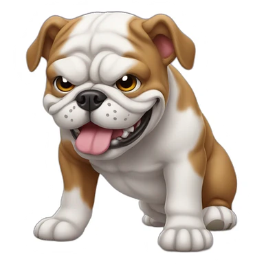 Bulldog furioso sticker