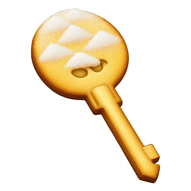 key with sugar on it sticker