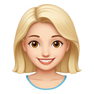 Flirtatious girl sticker