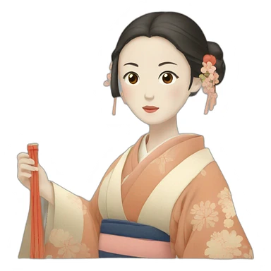 japanese-girl-in-the-Heian-era sticker