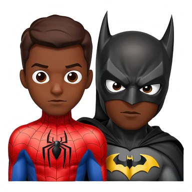 Spiderman et Batman sticker
