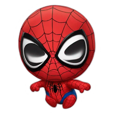 Spider-Man as a baby sticker