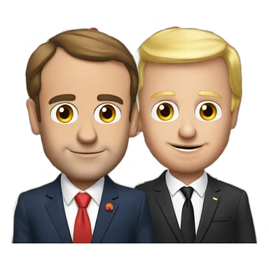 Macron et Drump sticker