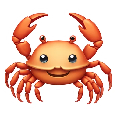 Cute crab sticker