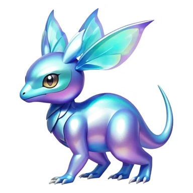 Shiny Exotic Pokémon-Fakémon-hybrid-creature (full body) sticker