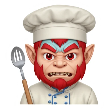 troll the red chef sticker