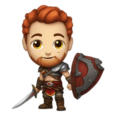 Young kratos  sticker