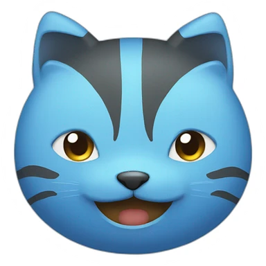 Chat bleu sticker