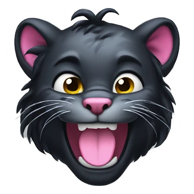 Panther ponk have a smile sticker