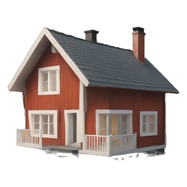 scandinavian house sticker