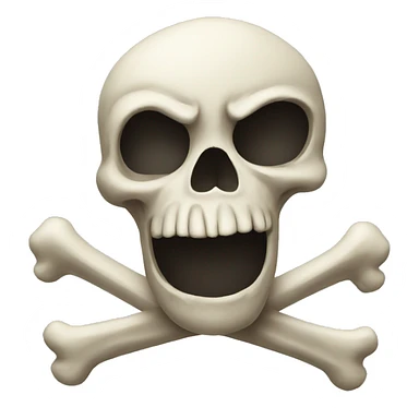 skull and crossbones sticker