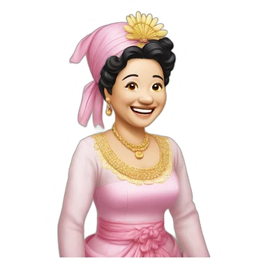 Megawati soekaenoputri Shy Laugh sticker