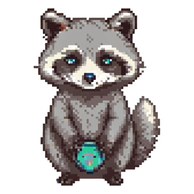 raccoon sticker