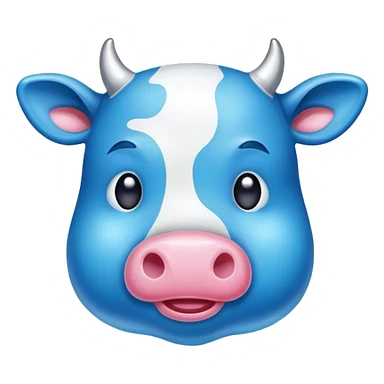 blue cow gummy sticker