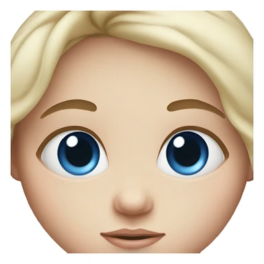 newborn girl with blue eyes sticker