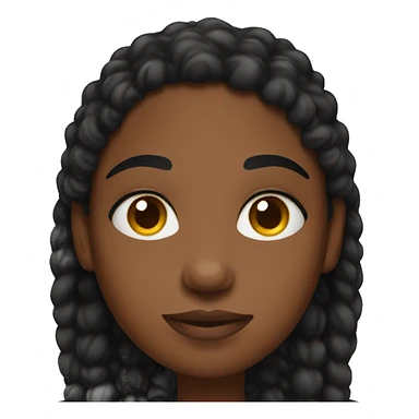 cozy black girl sticker