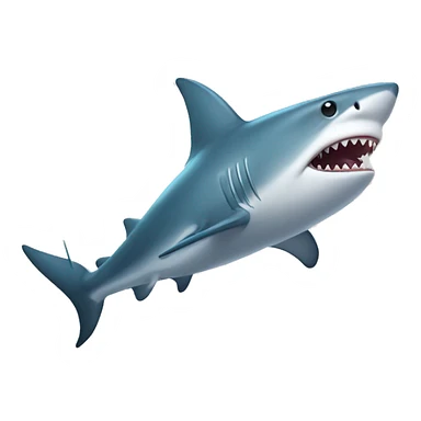 shark with magic wand sticker