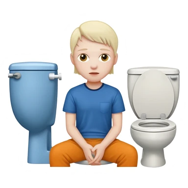 Me sitting on the toilet sticker