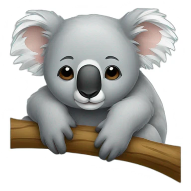 Koala sleeps sticker