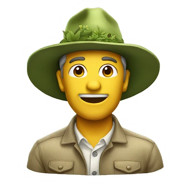 botanist hat sticker