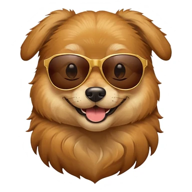 dog wearing sunglasses sticker