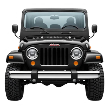 Mahindra thar roxx front emoji sticker